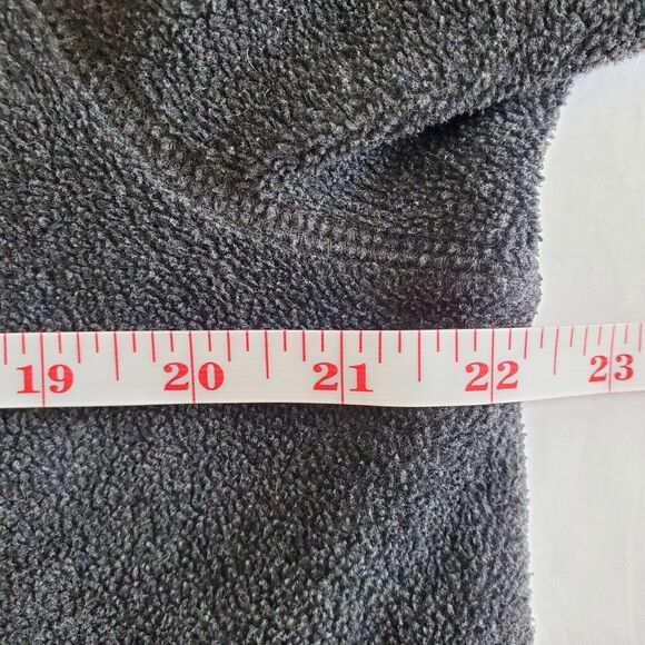 Vtg Y2K Eddie Bauer Women Gray Fleece Sweater L Birch Valley Gorp Outdoors Cozy - Picture 7 of 11